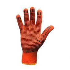 Рукавички трикотажні червоні з ПВХ-крапкою SEVEN XXL / р.11 69424